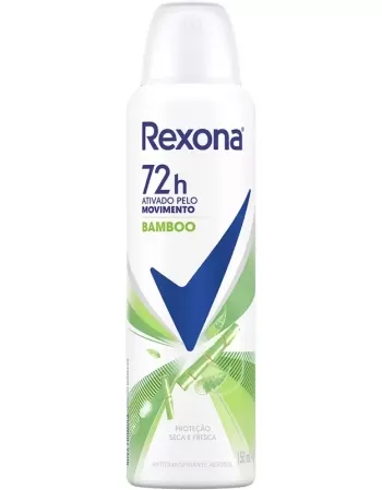 DESODORANTE REXONA AEROSSOL 150ML FEMININO STAY FRESH BAMBOO