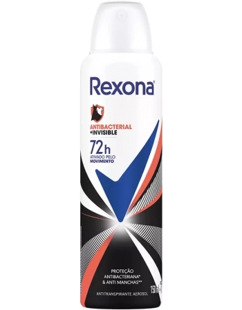 DES AERO REXONA ANTIBACTERIAL INVISIBLE FEM 150ML