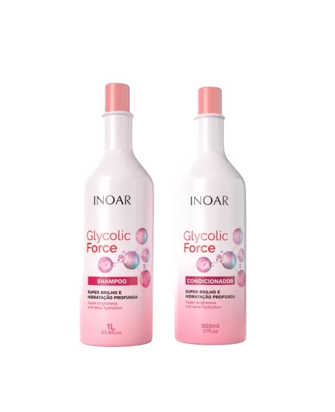 KIT SH 1000ML+ COND 800ML INOAR GLYCOLIC FORCE