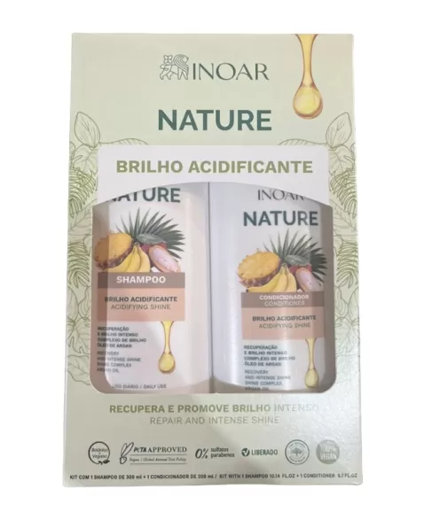 KIT SH300ML+COND200ML INOAR NATURE NUTRIÇÃO