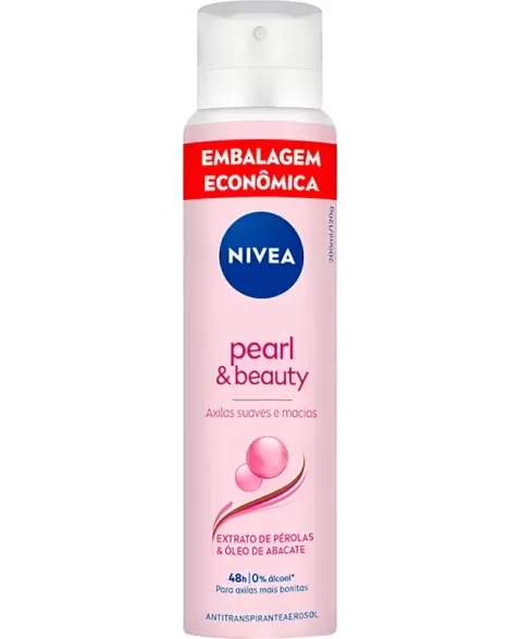 NIVEA DESODORANTE AEROSSOL FEMININO PEARL & BEAUTY 200ML