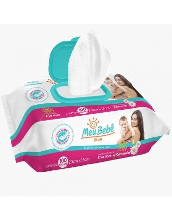 TOALHA UMEDECIDAS MEU BEBÊ ULTRA C/100