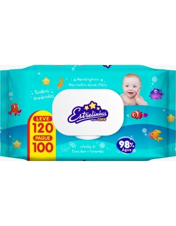 TOALHA UMEDECIDAS ESTRELINHAS ULTRA C/120