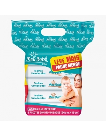 TOALHA UMEDECIDAS MEU BEBÊ ULTRA C/250