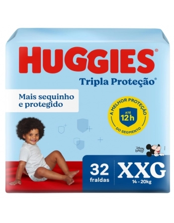 FRAL. HUGGIES TRIPLA PRO MEGA XXG C/32