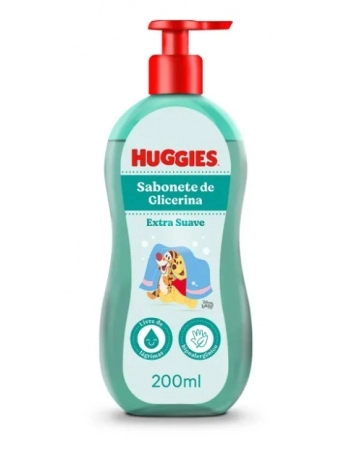 SABONETE HUGGIES 200ML LÍQUIDO BABY EXTRA SUAVE