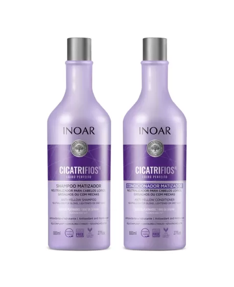 INOAR KIT SH+COND CICATRIFIOS LOIRO PERFEITO 800ML