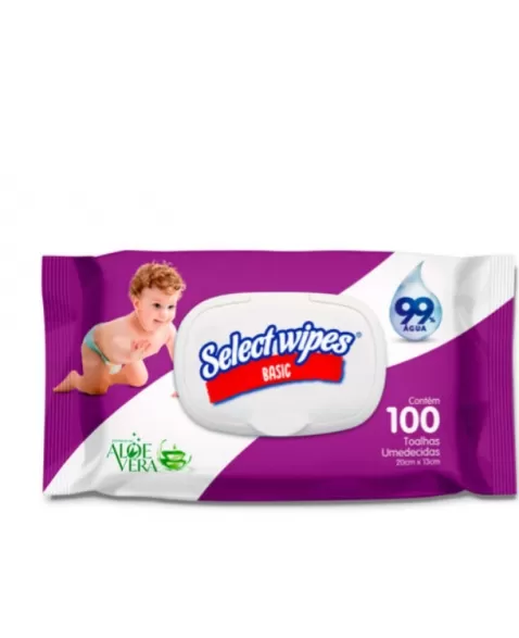 HIGIECARE SELECT WIPES TOALHA UMED BASIC ROXA DE 100 UND