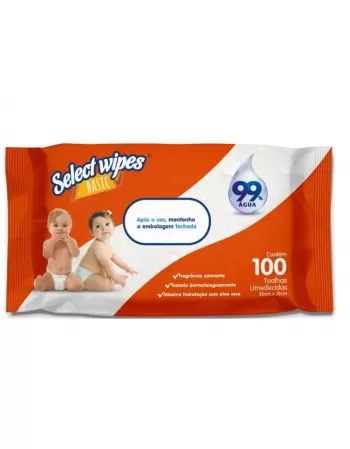 HIGIECARE SELECT WIPES TOALHA UMED BASIC LARANJA DE 100 UN S/TAMPA