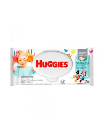 LENÇO UMEDECIDO HUGGIES 048UN ONE&DONE