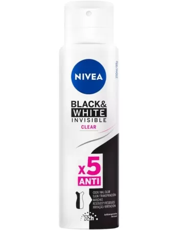 DES AERO NIVEA INVISIBLE BLACK & WHITE CLEAR 150ML