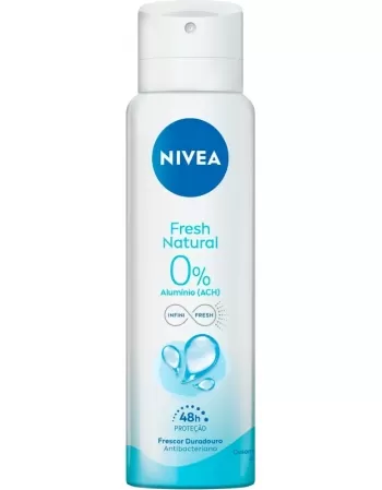 DESODORANTE NIVEA AEROSSOL 150ML FEMININO FRESH NATURAL