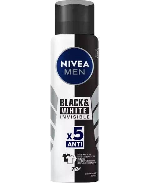 DES NIVEA AERO INVISIBLE BLACK & WHITE POWER MASC 150ML