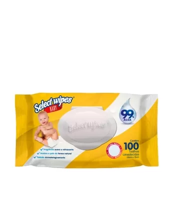 HIGIECARE SELECT WIPES TOALHA UMED BABY C/TAMPA DE 100 UN