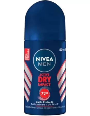 DESODORANTE NIVEA ROLL-ON 050ML MEN DRY IMPACT